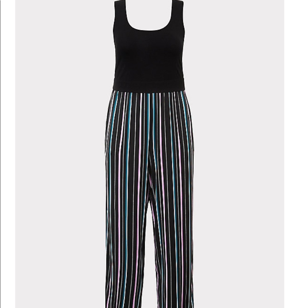 Flowy striped jumpsuit